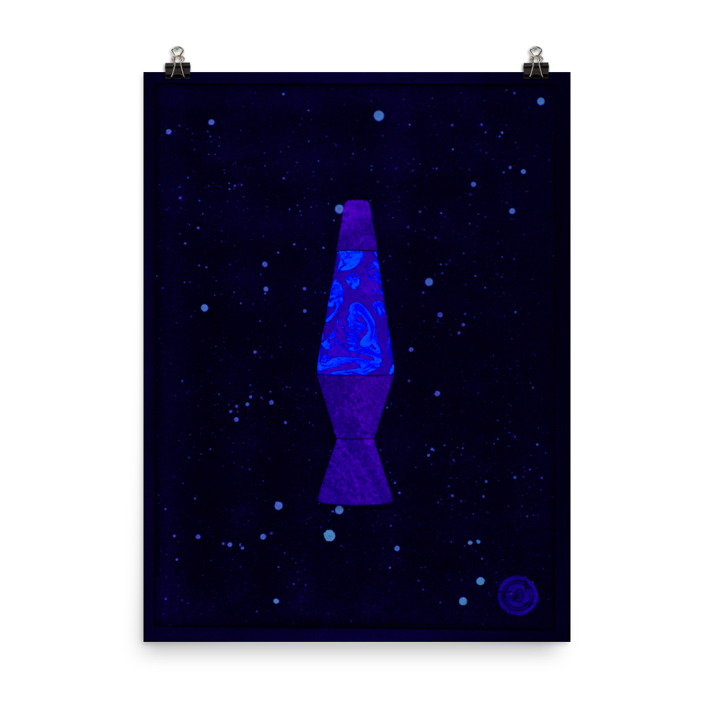 Lava Lamp In Space (Ultraviolet) – Poster