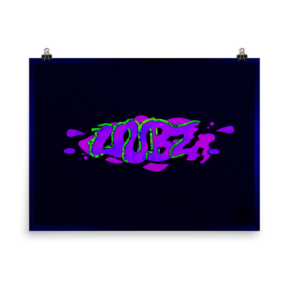 Cool WUBZ (Ultraviolet) Customs by Luke x Searching One Art – Poster